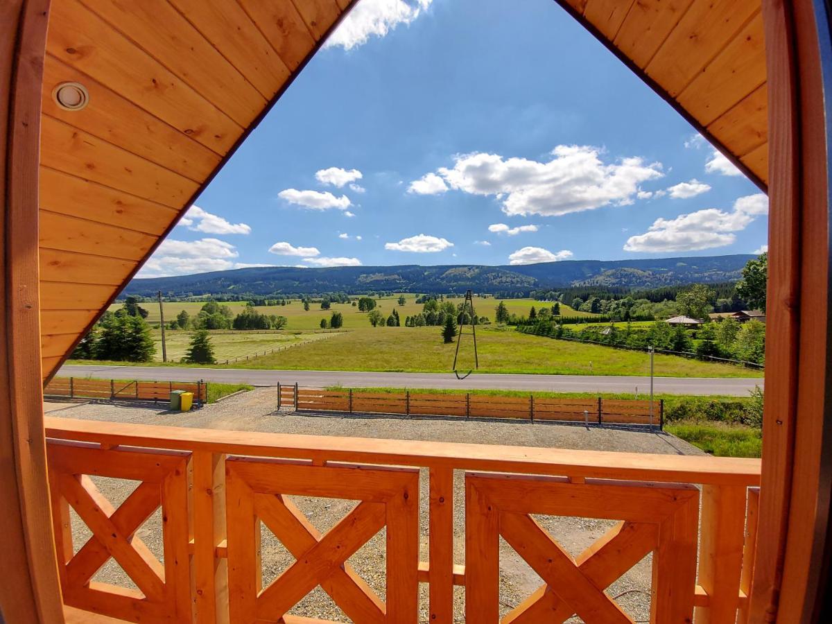 Osada Orlica Klimatyczne Domki Z Widokiem Na Gory I Termalnym Spa Sauna Jacuzzi 4 Km Od Zieleniec Ski Arena Lasowka 外观 照片